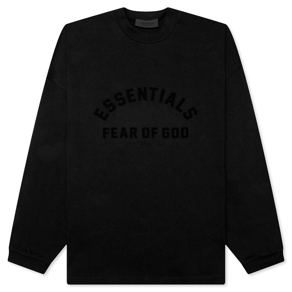 Fear of God Essentials L/S T-Shirt - Jet Black